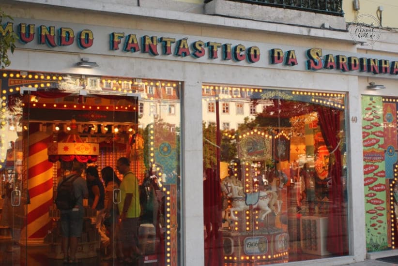 Sardinengeschäft in Lissabon Sardinengeschäft in Lissabon