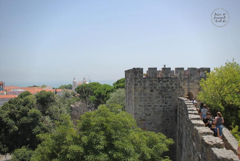 Mauer des Castello de Sao Jorge Mauer des Castello de Sao Jorge
