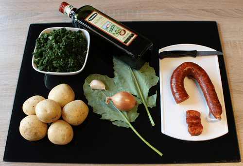 Zutaten für die Caldo Verde Zutaten für die Caldo Verde