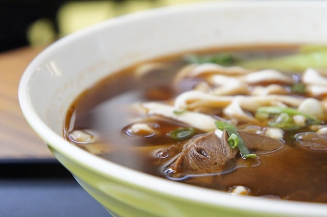Die fertige Beef Noodle Suppe Die fertige Beef Noodle Suppe