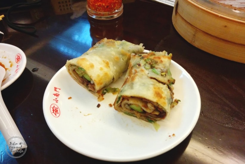 Chinese Pancake - Lauchpfannkuchen Chinese Pancake - Lauchpfannkuchen