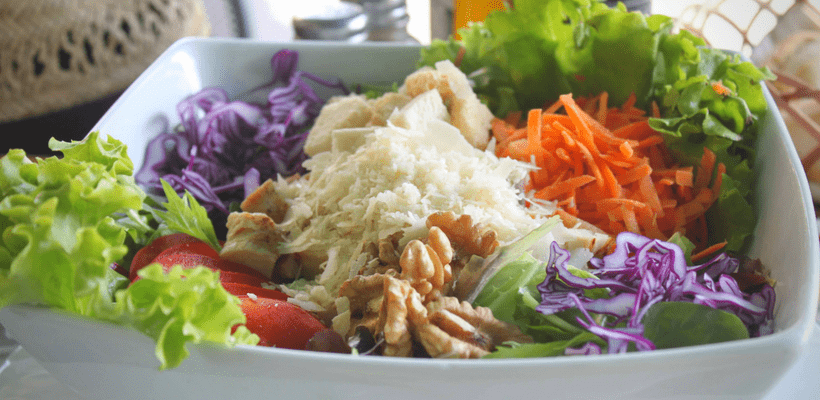 Salat als Mittagessen in Padua Salat als Mittagessen in Padua