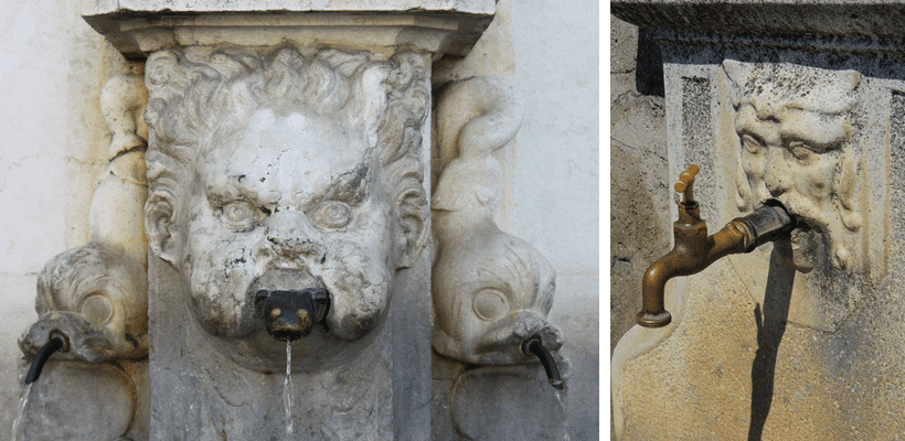 Wasserbrunnen in Italien Wasserbrunnen in Italien