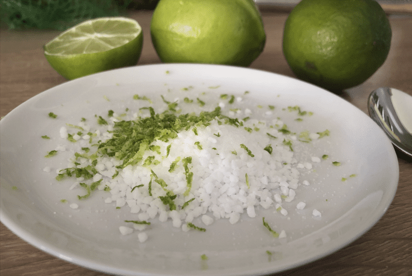Limetten-Salz für die Lemon-Chips Limetten-Salz für die Lemon-Chips