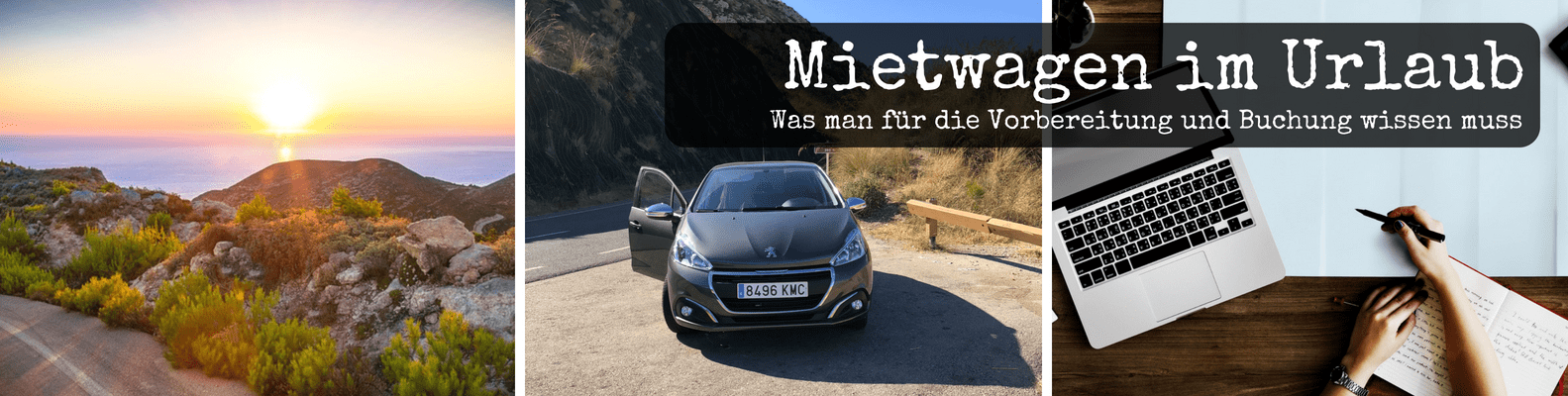 Mietwagen buchen im Urlaub