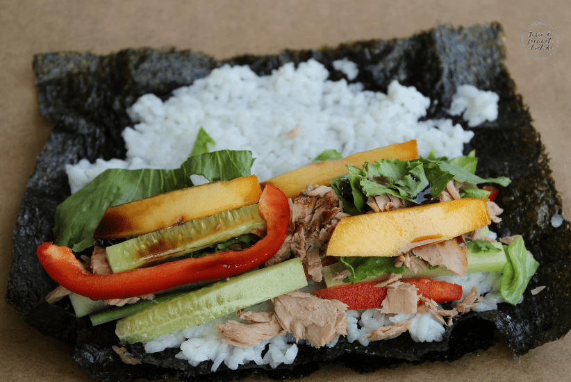 Belegen der Sushi Burritos - Sushirrito Belegen der Sushi Burritos - Sushirrito