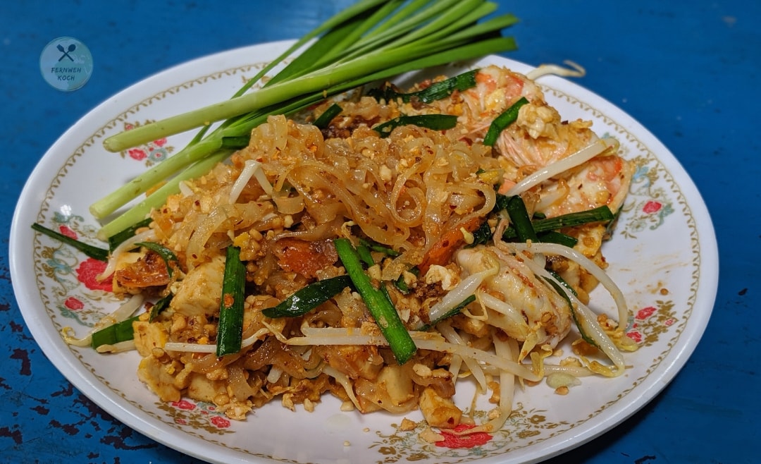 Fertiges Pad Thai in Bangkok