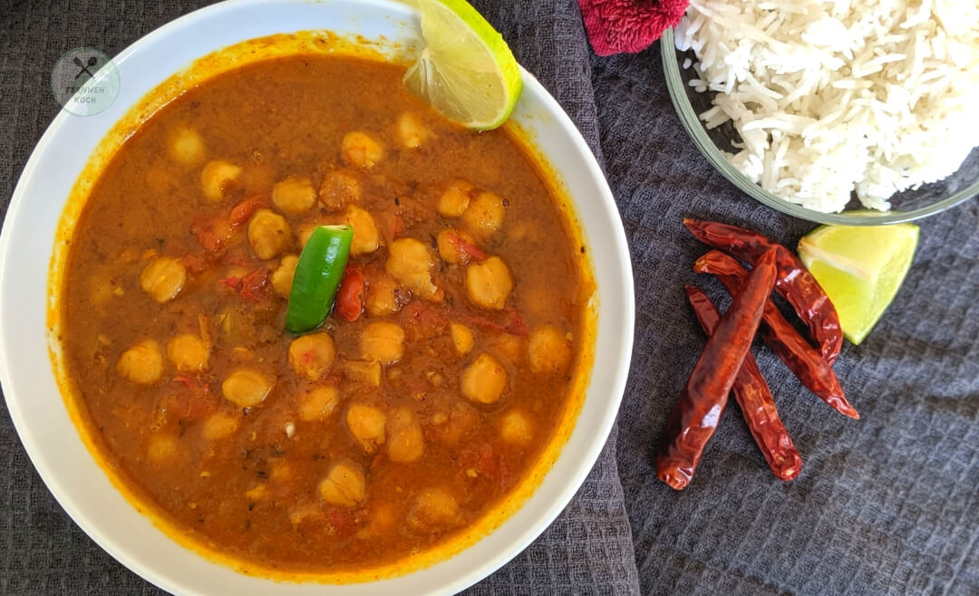 Fertiges Chana Masala Chole