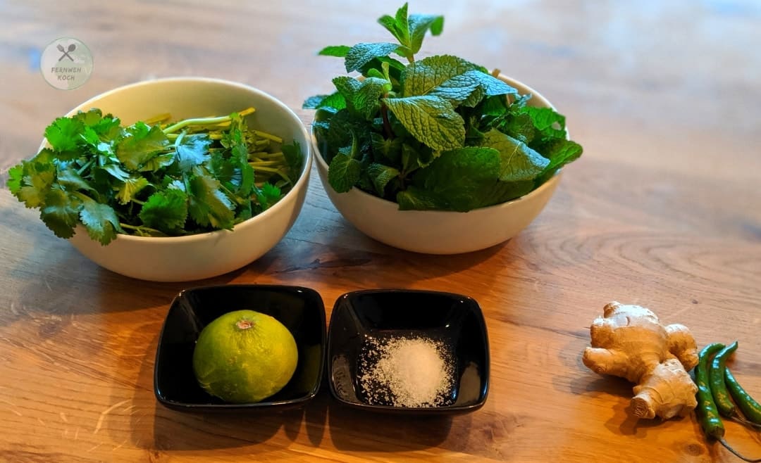 Zutaten für das Chutney Rezept Zutaten für das Chutney Rezept