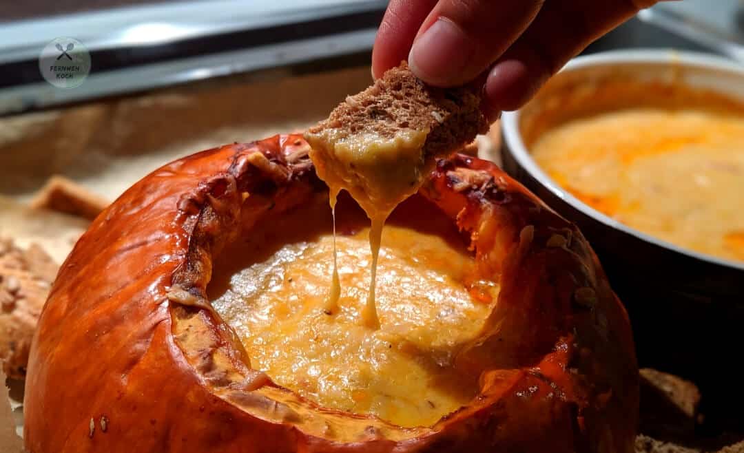 Fertiges Kürbis Käse Fondue Fertiges Kürbis Käse Fondue