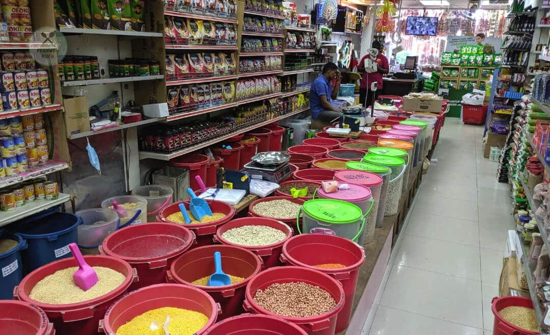 Indian spices can be bought in the supermarket from buckets Indian spices can be bought in the supermarket from buckets