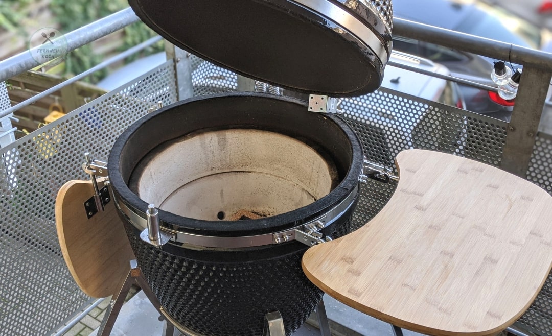Keramik-Grill als Räucherkammer Keramik-Grill als Räucherkammer