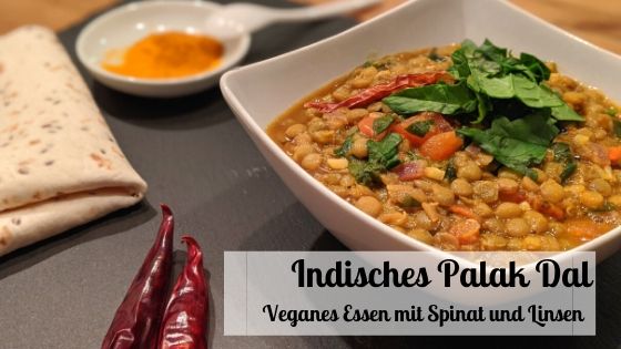 Palak Dal - Indische Linsen mit Spinat-min