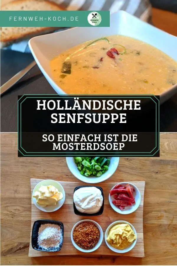 Rezept für holländische Senfsuppe - Mosterdsoep aus Holland