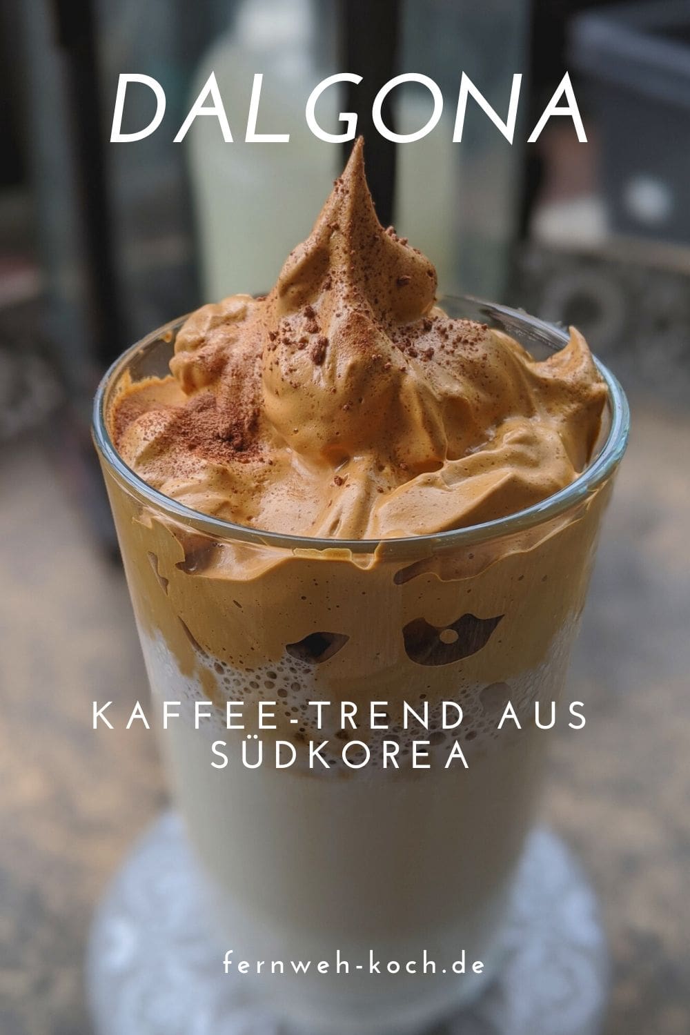 Dalgona-Kaffeetrend aus Südkorea