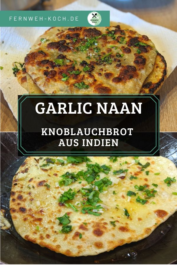 Garlic Naan aus Indien Garlic Naan aus Indien