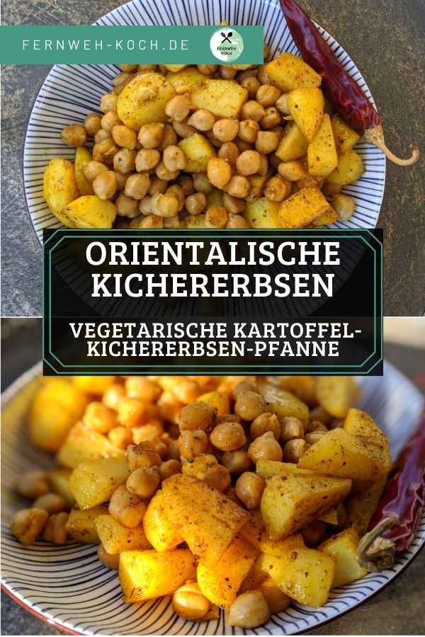 Orientalische Kichererbsen Kartoffelpfanne Orientalische Kichererbsen Kartoffelpfanne