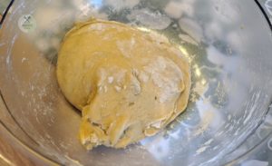Teig für das indische Naan Brot