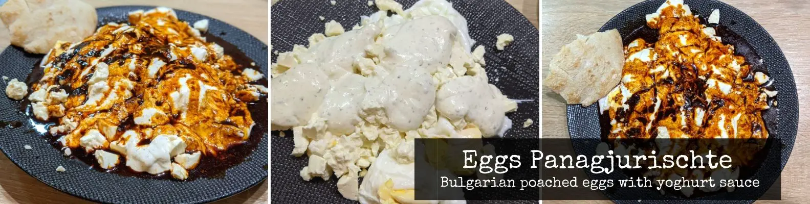 Eggs Panagjurischte - Bulgarian poached eggs with yogurt sauce