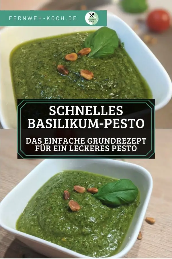 Einfaches Pesto Rezept aus Basilikum