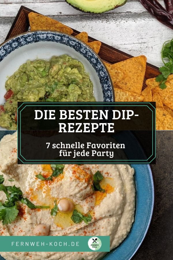 Die besten Dip-Rezepte Pinterest Pin Die besten Dip-Rezepte Pinterest Pin